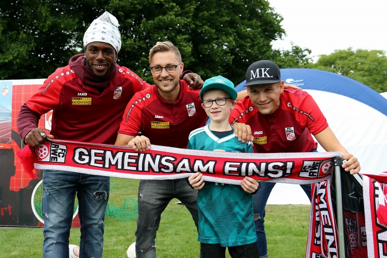 Rot-Weiß Erfurt zu Gast bei Familienfest der Erfurter Genossenschaften