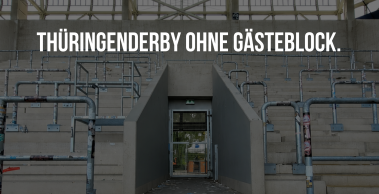 Verzicht auf das Gästekontingent zum Spieltag FC Carl Zeiss Jena – FC Rot-Weiß Erfurt