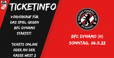 Ticketverkauf - BFC Dynamo